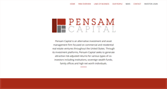 Desktop Screenshot of pensamcapital.com