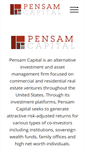 Mobile Screenshot of pensamcapital.com